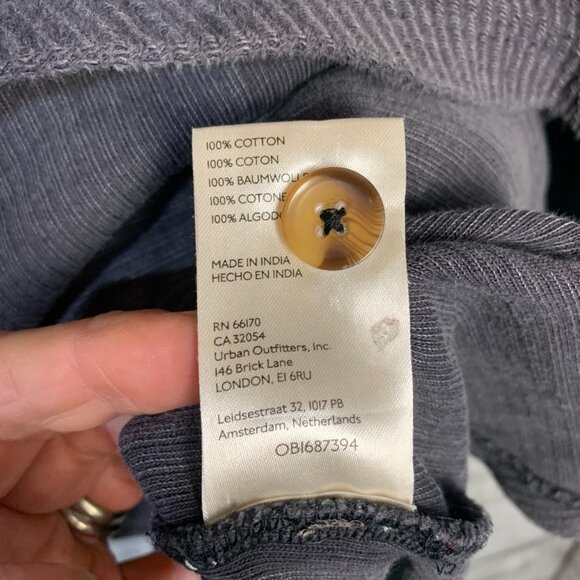 Anthropologie Pilcro Duster Jacket Oversized Long Button Up Gray Shacket - Picture 9 of 13